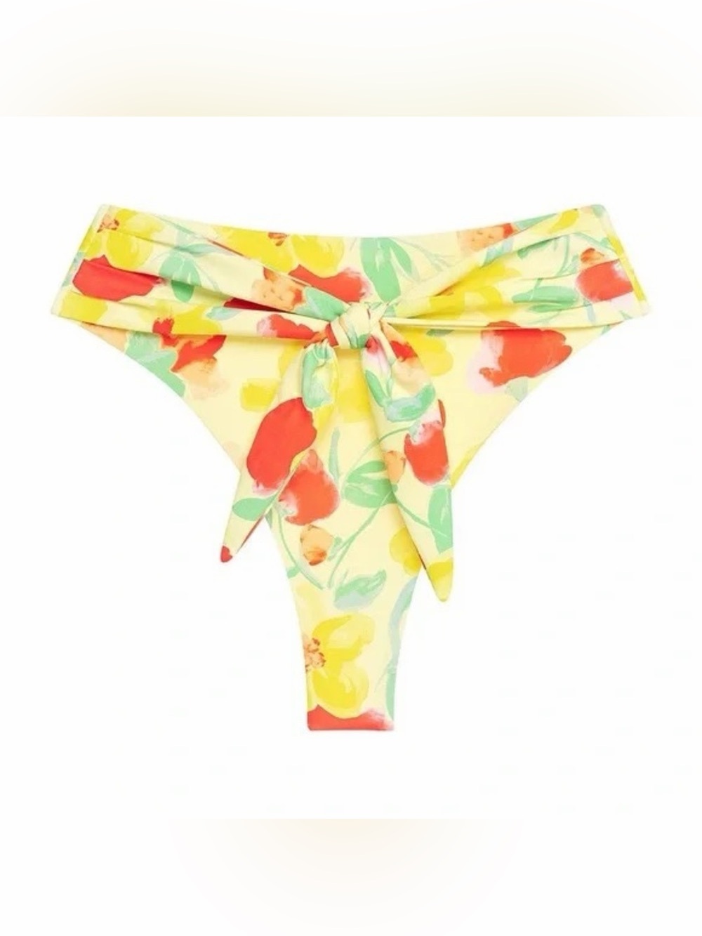 NWT Montce Helena Floral Paula Tie-up Bikini Bottom S